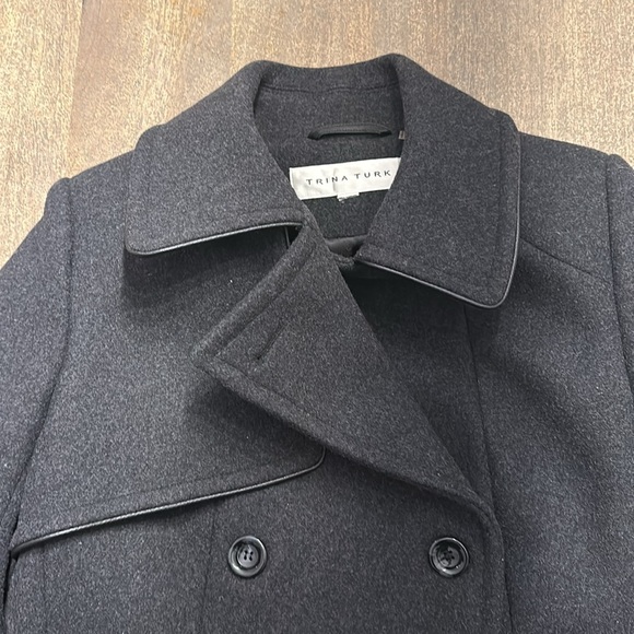 Trina Turk Wool Pea Coat - Picture 3 of 7